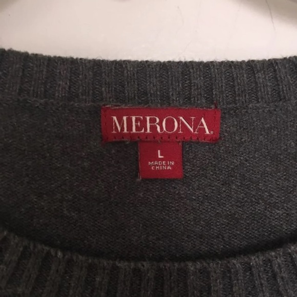 Grey Merona Cable Knit Sweater - Picture 3 of 3